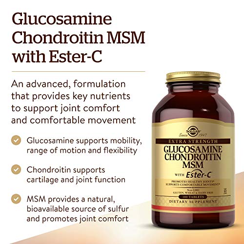 Solgar Extra Strength Glucosamine Chondroitin MSM w/ EsterC