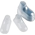 Z-Color 100pcs Clear Plastic Baby Feet Display Showcase,Shoe Trees,Baby Booties, Shoes and Socks