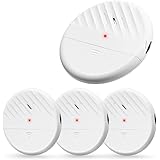 Wsdcam Glass Break Sensor Alarm 125dB Ultra-Slim Wireless Glass Break Detector Window Alarm Vibration Sensor for Home Window 