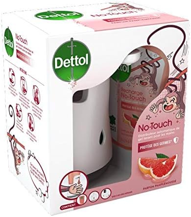 Dettol No Touch Kit Classic Automatic Soap Dispenser, Grapefruit, 250 ml, White, 2 Unité (Lot de 1) - Image 4