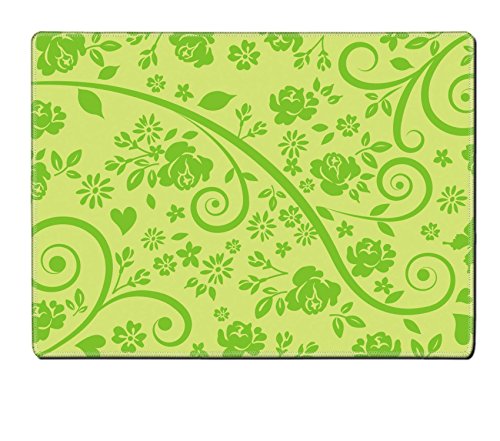Liili Natural Rubber Placemat IMAGE ID: 14320916 Ivy pattern background green