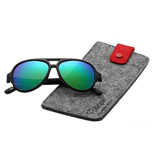 Polarspex Pilot Kids Polarized Bendable Sunglasses for Boys and Girls - BPA Free