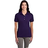 Jerzees Womens Women's Short Sleeve Polo Shirts, Cotton Blend, Moisture Wicking, Sizes S-2xl