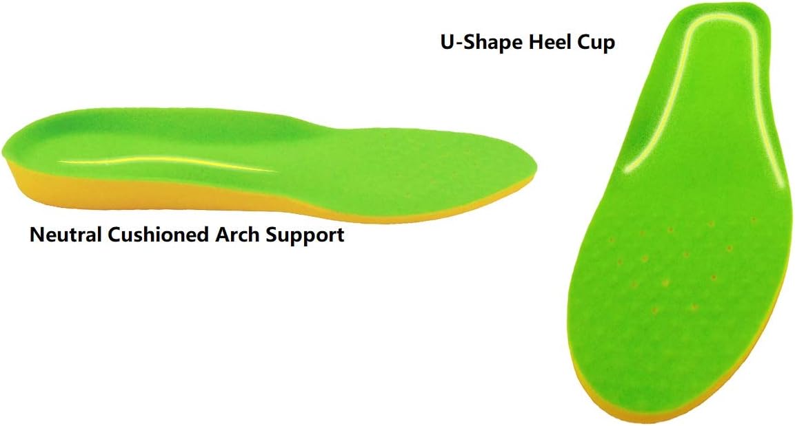 Happystep Wide Fit Plantar Fasciitis Orthotics PU Memory Foam Insoles Comfortable Shoe Inserts, Cushioned Arch Support - Image 5