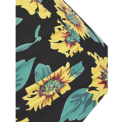 image for Cenglings Blouse Cenglings Women Sunflower Print Two Pieces Bathing Su