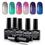 Perfect Summer Soak Off UV Gel Nail Polish - Mood Changing,Chameleon Temperature Colors Changes Polish,10ml Each #05