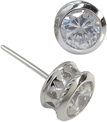 Amazon プレジュール ピアス クロス 縄 ピアス 一粒 メンズ ユニセックス 大粒 1ct 1カラット ダイヤモンド ピアス 通販