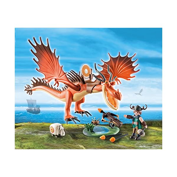 PLAYMOBIL 9459 Spielzeug - Rotzbakke und Hakenzahn Unisex-Kinder & 9247 - Astrid und Sturmpfeil – Bild 4