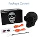 Quarkware Skull Protable Wireless Stereo Bluetooth Speaker with HD Sound and Bass, Cool Creative Gift Halloween Gift Party Time Prop (Matte Black)