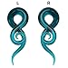 Chaplin Wong Pack of 8 Mixed Colors Glass Spiral Tapers Ear Piercing Tunnel Plugs Gauges (Guage=0g(8mm))