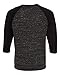 Bella Canvas Unisex 3/4-Sleeve Baseball T-Shirt M Blck MRBLE/Blck Black Marble/Black