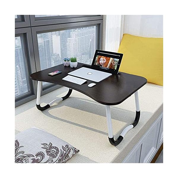 Adjustable-Laptop-Bed-Table-Lap-Standing-Desk-for-Bed-and-Sofa-Breakfast-Bed-Tray-Laptop-Lap-Desk-Folding-Breakfast-Serving-Coffee-Tray-Notebook-Stand-Reading-Holder-for-Couch-Floor-Kids60-x-40-cm Adjustable Laptop Bed Table Lap Standing Desk for Bed and Sofa Breakfast Bed Tray Laptop Lap Desk Folding Breakfast…