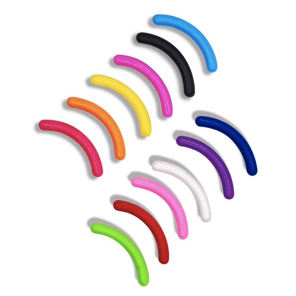 Leline's Eyelash Curler Refill Pads, 12pcs Rubber Replacement Pads for Standard Eyelash Curler