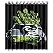 Custom NFL Seahawks Vapor Glove Shower Curtain Diy Waterproof 100% Polyester Bath Curtain Design Standard Size 66x72