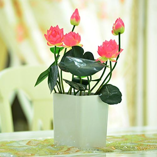 ShiQi Artificial Flowers Set Interior Plastics Lotus for Wedding Party Banquet Decoration