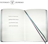 VICTORIA'S JOURNALS Leatherette Vintage Journal 5.7 x 8.1 Ruled 320 pages view 5