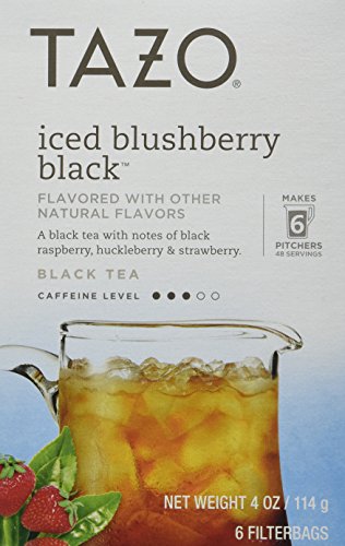 TAZO: Iced Blushberry Black Tea, 6 bags (4 pack)