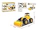 Tevelo Take Apart 3 On 1 Construction Vehicle Toy Models (55 Pcs): Bulldozer, Road Roller, Snow Plow STEM Learning Toy, Boost Eng. Skills, Creativity and Complex Thinking. W/Tools. Ages 3+