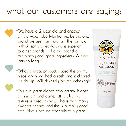 Baby Mantra Diaper Rash Ointment EWG Verified Diaper Cream made with