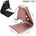 SourceTon 2 Packs Multi-Angle Adjustable Cell Phone Stand, Portable Sturdy Plastic Desk Stand Mount Fits All Smart Phones Charging with Anti-Slip Base and Convenient Charging Port, Fits mini Tablet