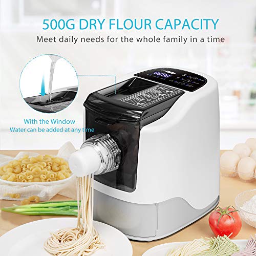 VIVOHOME 110V Electric Automatic Pasta Ramen Noodle Maker Machine with 13 Different Shapes
