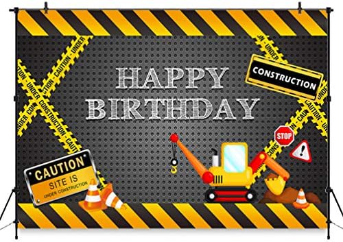 Comophoto Construction Photography Backdrop 7x5ft Birthday Party