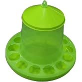 Leefasy Automatic Poultry Feeder and Waterer, 28x24 cm Chicken Feed Bucket for Ducks, Quail, Geese, Hens and Small Birds