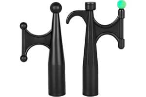 Opow Extension Pole with Utility Hook, Christmas Light Hanger Tool Attachment Screw On Pole Attachment Fits on 3/4 inch Acme Thread for Multi-Purpose Light Installation, String Lights, Birdfeeders