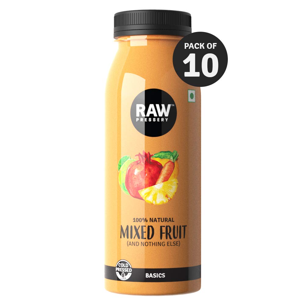 Raw Pressery 100 Natural Cold Pressed Mixed Fruit Juice (10 X 200ML