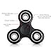 FridayFun Tri-Spinner Fidget Black EDC ADHD Focus Toy With Longer rotation and Smaller Friction, Great for Deep Thought & Anxiety Relief