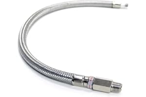 Kleinn Air Horns 30202 Steel Braided Leader Hose with Check Valve