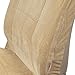 Fine Velvet Seat Covers for Car SUV Van - Durable Rich Velour Fabric Front Pair - Driver & Passenger (Beige)