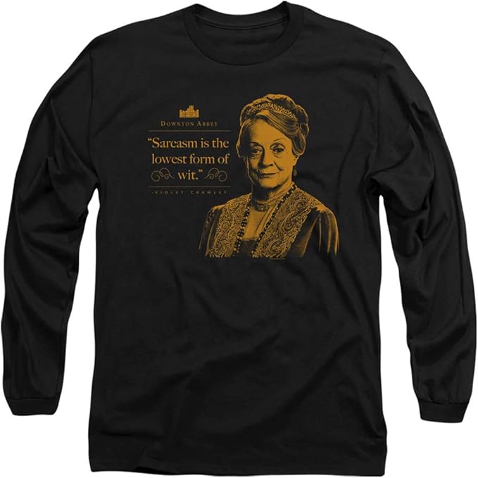 Amazon.com: Downton Abbey Sarcasm Unisex Adult Long-Sleeve T Shirt for Men and Women: Clothing
