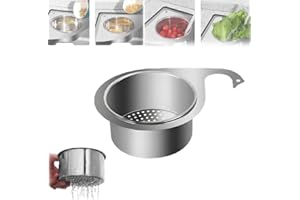 QITELL Stainless Steel Swan Sink Strainer Basket New Upgraded Model Multifunctional Sink Drain Basket, Easy to Filter Kitchen Waste. Sink Basket is Suitable for Washing Fruits and Vegetables (1pc)