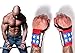 RIMSports American Flag Wrist Wraps Ideal Wrist Straps for Gym, Powerlifting, Bodybuilding - Premium Wrist Straps Weightlifting - Best Wrist Wrap for Lifting Weight Women & Men
