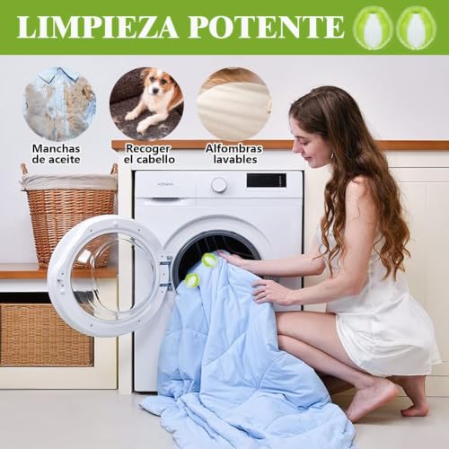 12 Pcs Washing Machine Hair Catcher, Balls for Washing Machine, Balls for Washing Machine, Reusable Removes Pet Hairs, Collects Lint Washing Machine Ball, Remove Pet Hair (Colour 25111915)