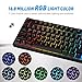 VicTsing RGB Backlit Wired Gaming Keyboard, Mechanical Feeling Gaming Keyboard with Anti-ghosting,12 Multimedia Keys, Spill-Resistant Design for PC/Laptop/Desktop, Blackthumb 1