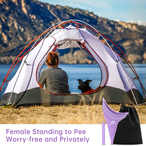 KUMSANITE Female Urinal, Portable Female Urination Device Reusable Soft