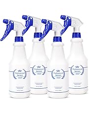 Plastic Spray Bottles, Bealee All-Purpose Sprayer for Cleaning Solutions, Heavy Duty Spraying Leak Proof Mist Empty Water Bottle for Planting, BBQ, Pet with Adjustable Nozzle, Blue