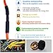 Purple-fox 3:1 Heat Shrink Tubing Adhesive-Lined Heat Shrinkable Tube Waterproof Insulation Sealing DIY (Dia 1/2” (12.7mm)) (Dia 1” (25.4mm))