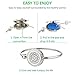 GelConnie Women Essential Oil Diffuser Bracelets Celtic Aromatherapy Bracelet Scent Locket Fragrance Jewelry Stainless Steel Bangle BDFL268-1