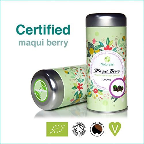 Maqui Berry Naturalis - Organic & RAW Highest Quality Freeze-Dried Powder - 100g