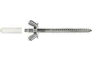 Simpson Strong Tie SPS25344-KT Storm Panel Screw, 305 Stainless Steel, 25 Screws, Wing Nuts and Caps and 1 Hex Driver Bit, 1 
