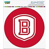 Bradley University Primary Logo Automotive Car Window Locker Circle Bumper Sticker
