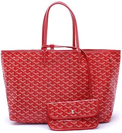 Elqua Lady Tote Shoulder Bag With Matching Wallet (Red)
