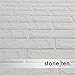 Craft Faux Brick Wall Panels - Peel and Stick Foam Brick - 3D Wall Panels for Fake Brick Wall - Self Adhesive Brick Wall Panels - 3D Brick Wallpaper (4 Pack, White)
