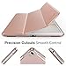 MoKo Case for New iPad Pro 12.9 2017 - Slim Lightweight Smart-shell Stand Cover with Translucent Frosted Back Protector for Apple New iPad Pro 12.9 Inch 2017 Tablet, Rose GOLD (with Auto Wake / Sleep)