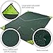Portable Pocket Blanket Tarp Ground Sheet - 74X55 Inch, Built-in Pocket, Lightweight, Compact, Water-Resistant KAMUI | Ideal for Picnic, Festival, Park, Hiking, Camp, Travel, Outdoor, Hunting (Green)