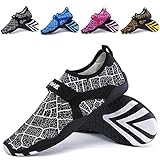 L-RUN Womens Summer Shoes for Running Walking Yoga Beach Pool Black S(W:5.5-6)=EU 35-36