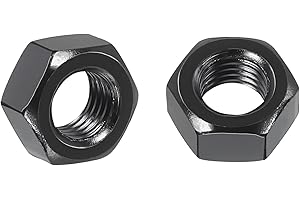 Kozelo 10pcs Hex Nuts - [5/16"-24] Carbon Steel Grade 8 Hardware Nuts for Mechanical Repair & Assembly, Standard Inch Fine Th